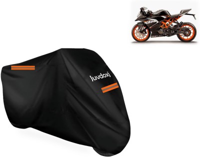 Juvdoxj Waterproof Two Wheeler Cover for KTM(RC 200, Black)