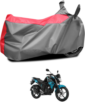 PAGORA Waterproof Two Wheeler Cover for Yamaha(FZ S FI (V 2.0), Grey, Red)