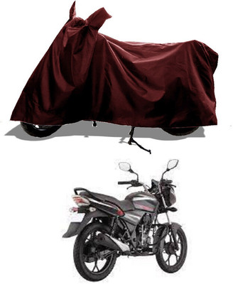 GROFATIK Two Wheeler Cover for Bajaj(Discover 110, Maroon)
