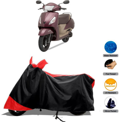HWSXQAE Waterproof Two Wheeler Cover for Universal For Bike(Jupiter, Red)