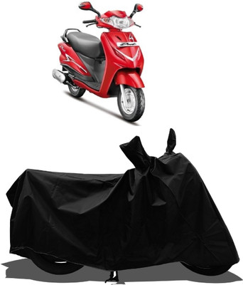 Tricway Waterproof Two Wheeler Cover for Hero(Duet LX 110CC BS6, Black)