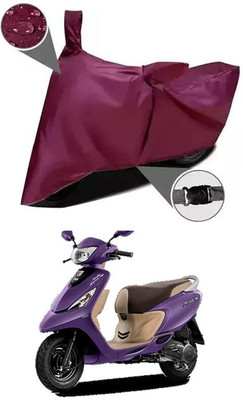 AASHTIK MART Two Wheeler Cover for TVS(Scooty Zest 110, Maroon)