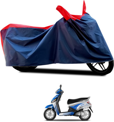 PAGORA Waterproof Two Wheeler Cover for Mahindra(Gusto Electric, Black, Red)