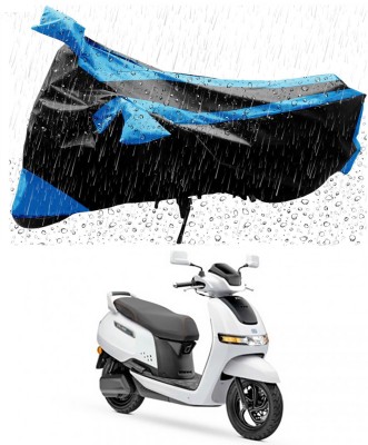 APNEK Two Wheeler Cover for TVS(iQube, Blue, Black)