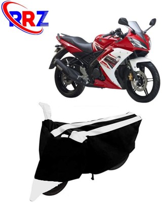 RRZ Waterproof Two Wheeler Cover for Yamaha(YZF R15 S, Black, White)