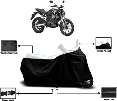 Amexride Two Wheeler Cover for Revolt(Motors RV 400, White)