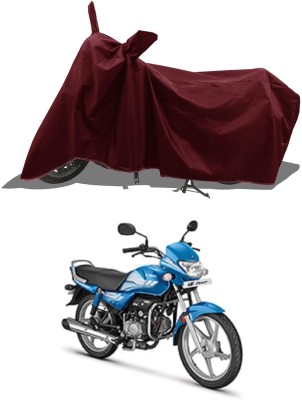 KEDIT Two Wheeler Cover for Hero(HF Dawn BS6, Maroon)