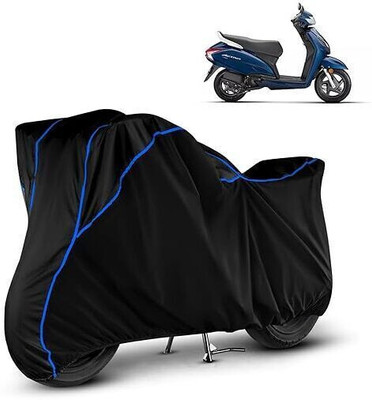 DeepShakshi AUTOMOTIVE Waterproof Two Wheeler Cover for Honda(Activa, Black, Blue)