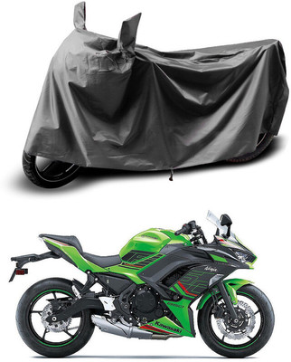 Gali Bazar Waterproof Two Wheeler Cover for Kawasaki(Grey)
