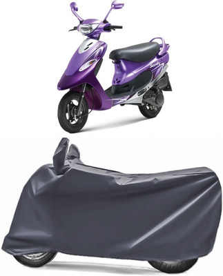 V VINTON Two Wheeler Cover for TVS(Scooty Pep+, Grey)