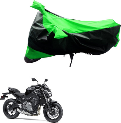 MMSSTAR Waterproof Two Wheeler Cover for Kawasaki(Z800, Black, Green)