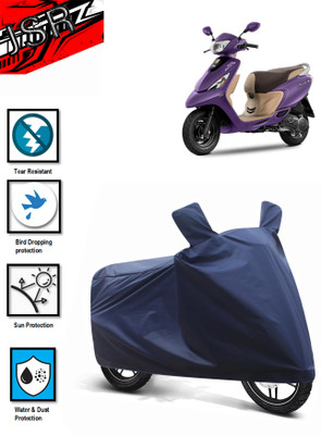 J S R Waterproof Two Wheeler Cover for TVS(Scooty Zest 110 BS6, Blue)