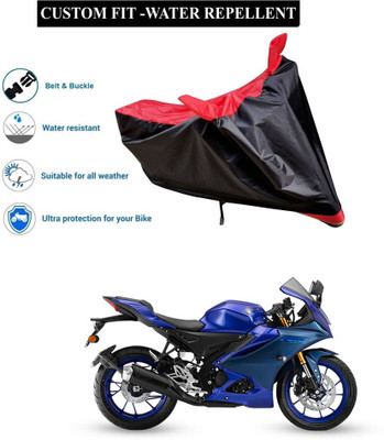 PAGORA Waterproof Two Wheeler Cover for Yamaha(Red)
