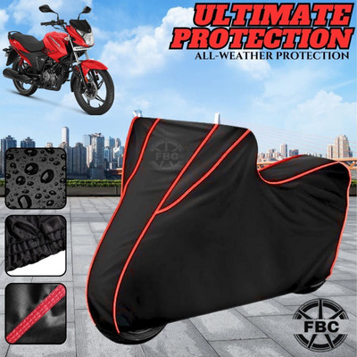 FBC Waterproof Two Wheeler Cover for Hero(Glamour, Black)