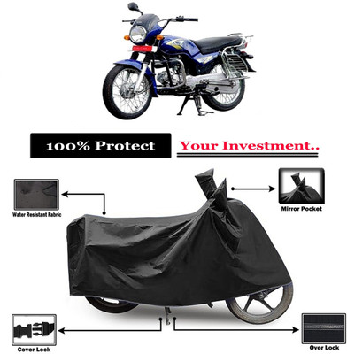 Amexride Two Wheeler Cover for Kinetic(Boss, Black)