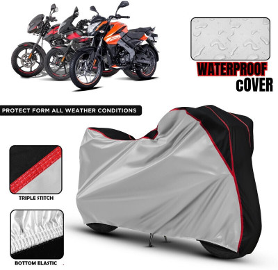 xodi Waterproof Two Wheeler Cover for Bajaj(Pulsar, Silver, Black, Red)