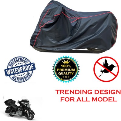 THE REAL ARV Waterproof Two Wheeler Cover for Indian(Roadmaster, Black)