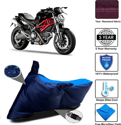 MISSION COLLECTION Waterproof Two Wheeler Cover for Ducati(Monster 796 S2R, Blue)