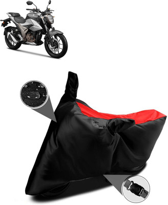 PAGORA Waterproof Two Wheeler Cover for Suzuki(Gixxer 250, Red)