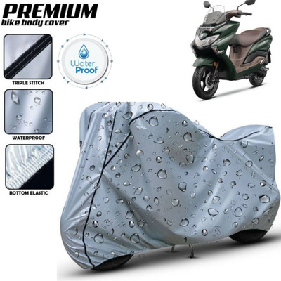 kerwa Waterproof Two Wheeler Cover for Suzuki(Burgman Street, Silver, Black)