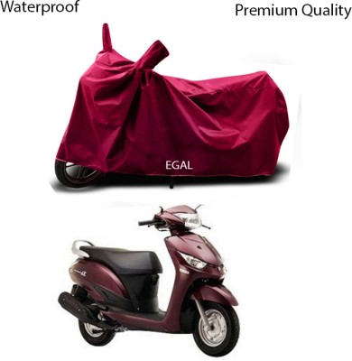 EGAL Waterproof Two Wheeler Cover for Yamaha(Alpha, Maroon)