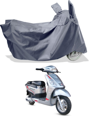 Amexride Two Wheeler Cover for Hero Electric(Electric NYX e5, Grey)