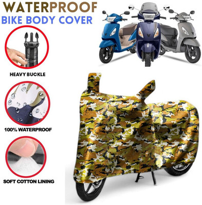kerwa Waterproof Two Wheeler Cover for TVS(Jupiter 125, Multicolor)