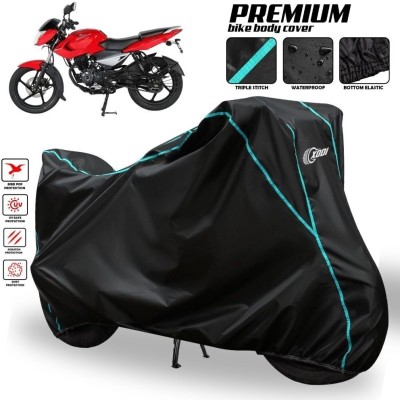 xodi Waterproof Two Wheeler Cover for Bajaj(Pulsar 135 LS DTS-i, Black, Blue, Multicolor)