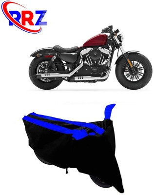 RRZ Waterproof Two Wheeler Cover for Harley Davidson(Forty Eight, Black, Blue)