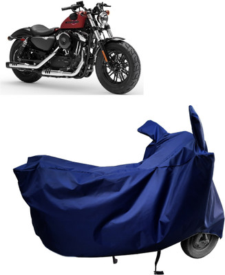 Amexride Two Wheeler Cover for Harley Davidson(Forty Eight, Blue)