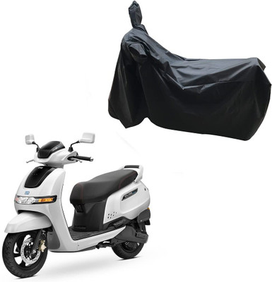 KEDIT Two Wheeler Cover for TVS(iQube Electric, Black)