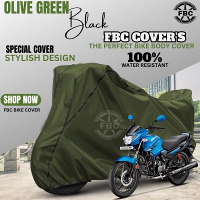 FBC Waterproof Two Wheeler Cover for Hero(Glamour, Green)