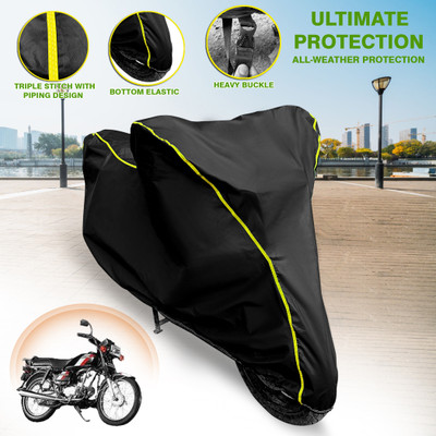 GARREGE Waterproof Two Wheeler Cover for Hero(CD 100 SS, Black)