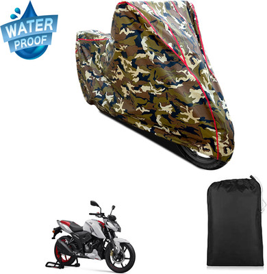 PAGORA Waterproof Two Wheeler Cover for TVS(Apache RTR 160, Yellow)