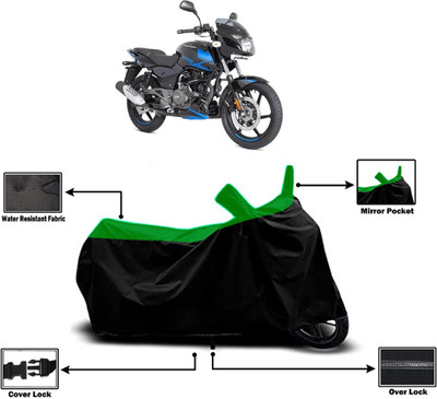 Amexride Two Wheeler Cover for Bajaj(Pulsar 150 DTS-i, Green)