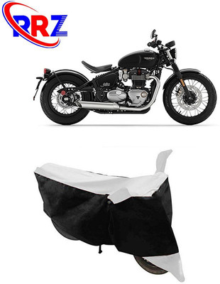 RRZ Waterproof Two Wheeler Cover for Triumph(Bonneville Bobber, Black, White)