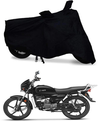 DeepShakshi AUTOMOTIVE Two Wheeler Cover for Hero(Splendor I Smart, Black)
