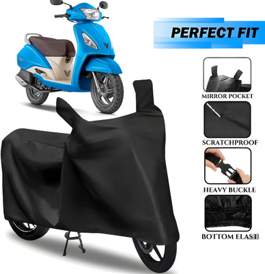 TENNYCER Waterproof Two Wheeler Cover for TVS(Jupiter, Black)