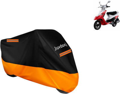 Juvdoxj Waterproof Two Wheeler Cover for TVS(Pep+, Orange)