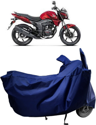Amexride Two Wheeler Cover for Honda(Trigger, Blue)