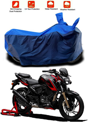 Mdstar Waterproof Two Wheeler Cover for TVS(Apache, Blue, Blue)