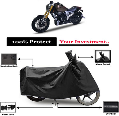 Amexride Two Wheeler Cover for TVS(Zeppelin, Black)