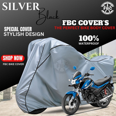 FBC Waterproof Two Wheeler Cover for Honda(Livo, Silver)