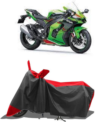 GROFATIK Two Wheeler Cover for Kawasaki(Ninja ZX-10R SE BS6, Red)