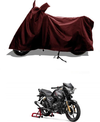 AASHTIK MART Two Wheeler Cover for TVS(Apache RTR 160, Maroon)