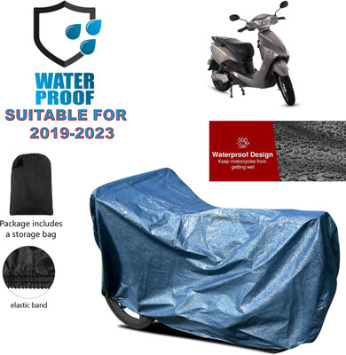 GOSHIV-car and bike accessories Waterproof Two Wheeler Cover for Hero(Electric Optima BS6, Blue)