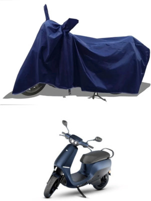 RAQTRO Two Wheeler Cover for Ola(Scooty, Blue)