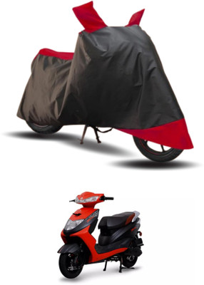 KEDIT Two Wheeler Cover for Ampere(Zeal, Red, Black)