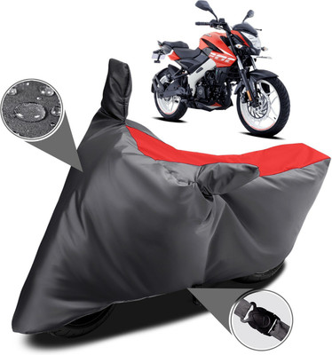 DeepShakshi AUTOMOTIVE Waterproof Two Wheeler Cover for Bajaj(Pulsar NS 200, Red)