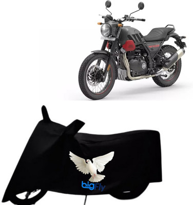 BigFly Waterproof Two Wheeler Cover for Royal Enfield(Black)